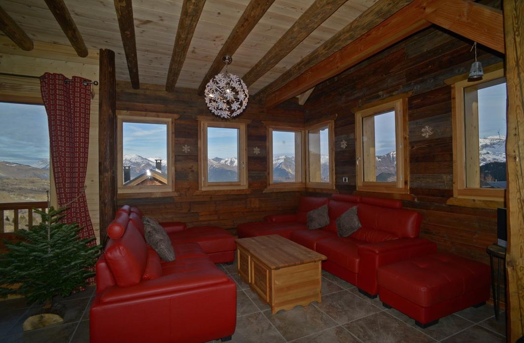 espace salon chalet étoile polaire
montagne le corbier les sybelles savoie alpes