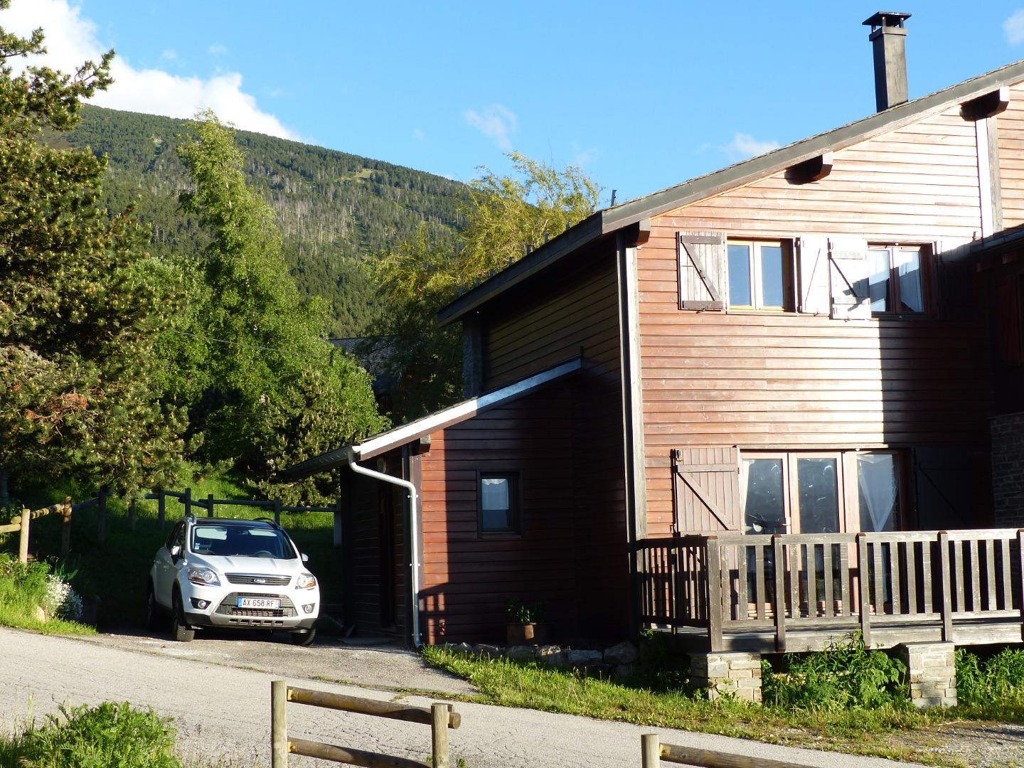 Le chalet coté terrasse