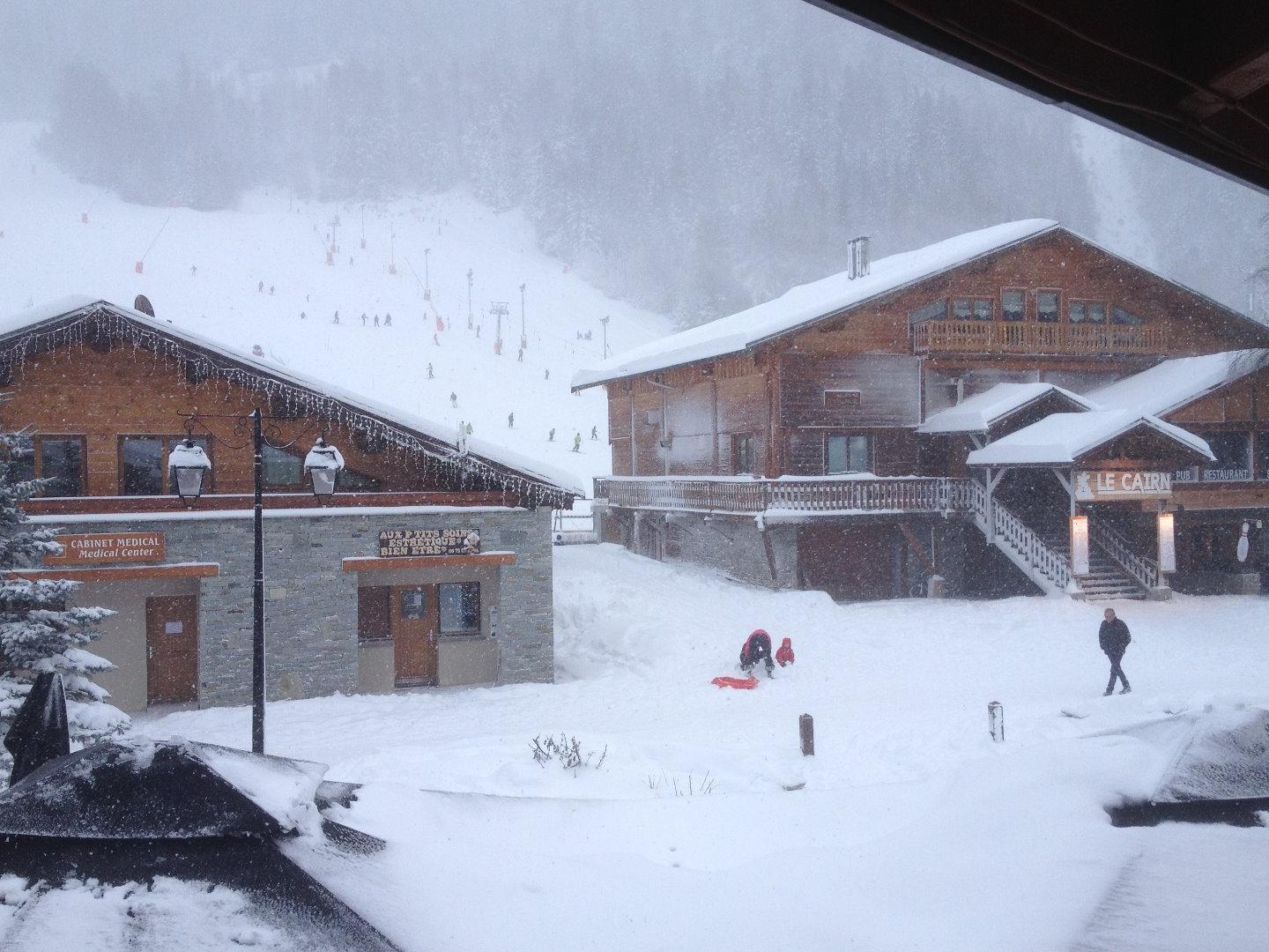 Vue du séjour sur les pistes