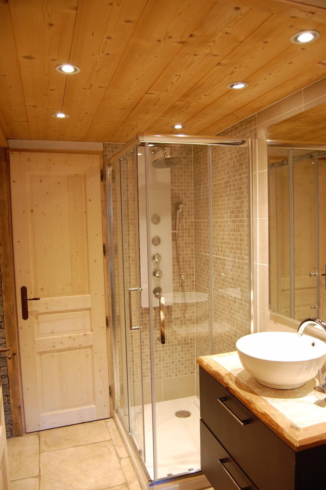 Salle de bain 2 : douche et jacuzzi