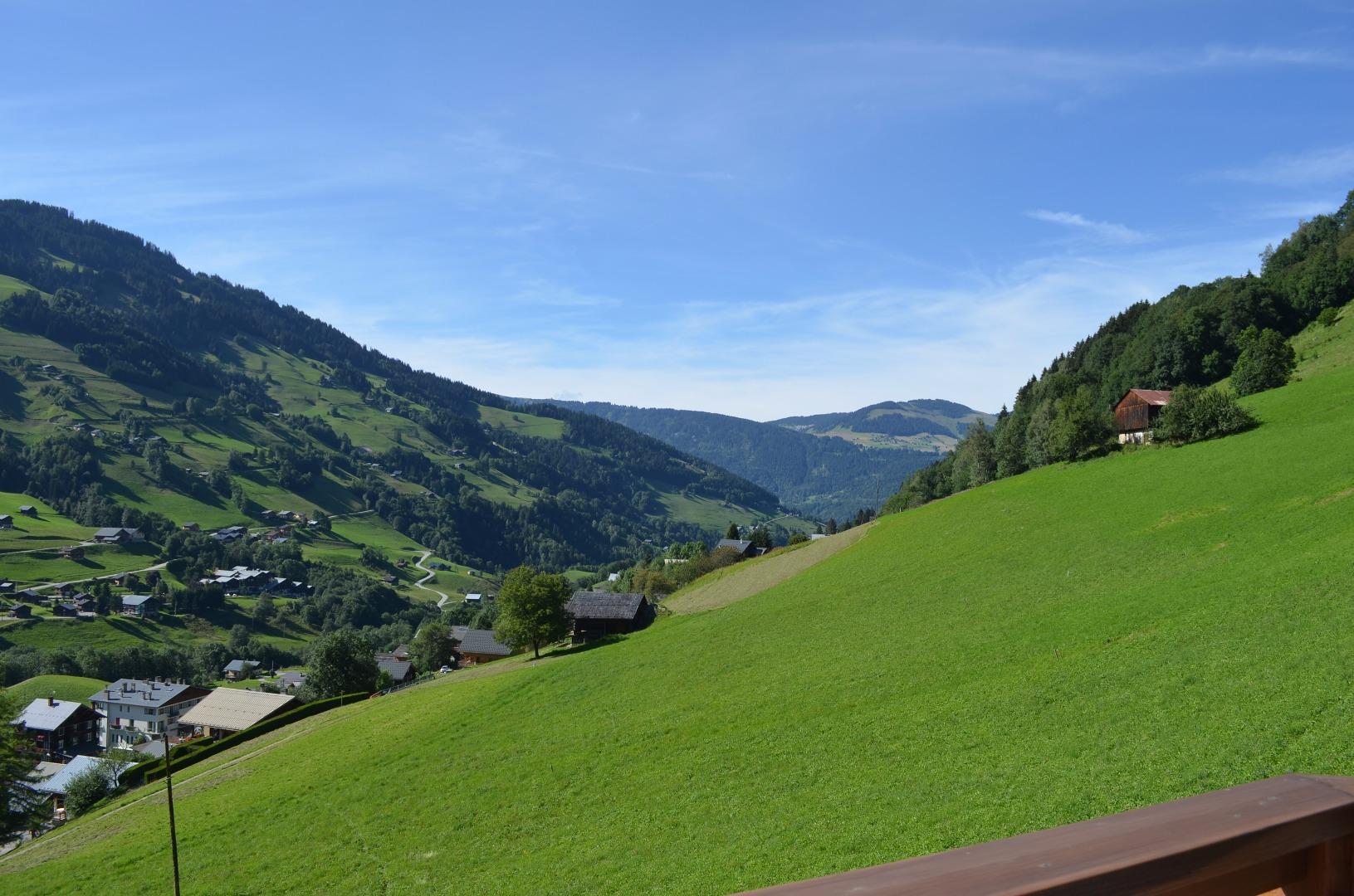 Vue du balcon sur le col des saisies (Vue Nord)