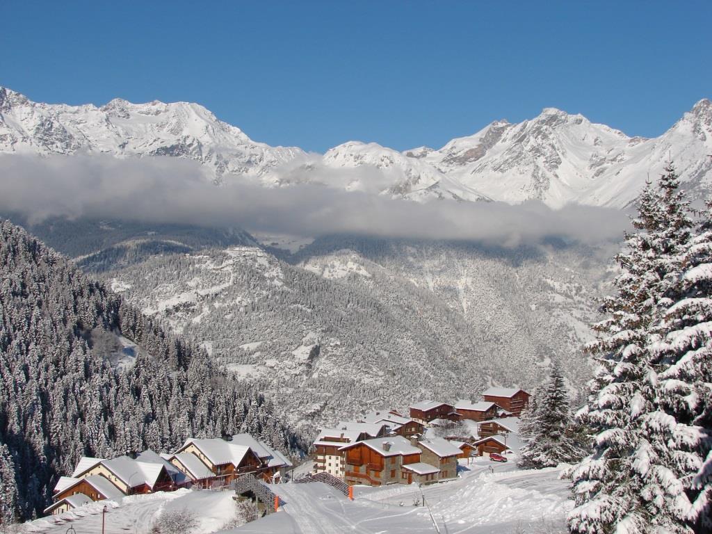 Vue de la station  en hiver