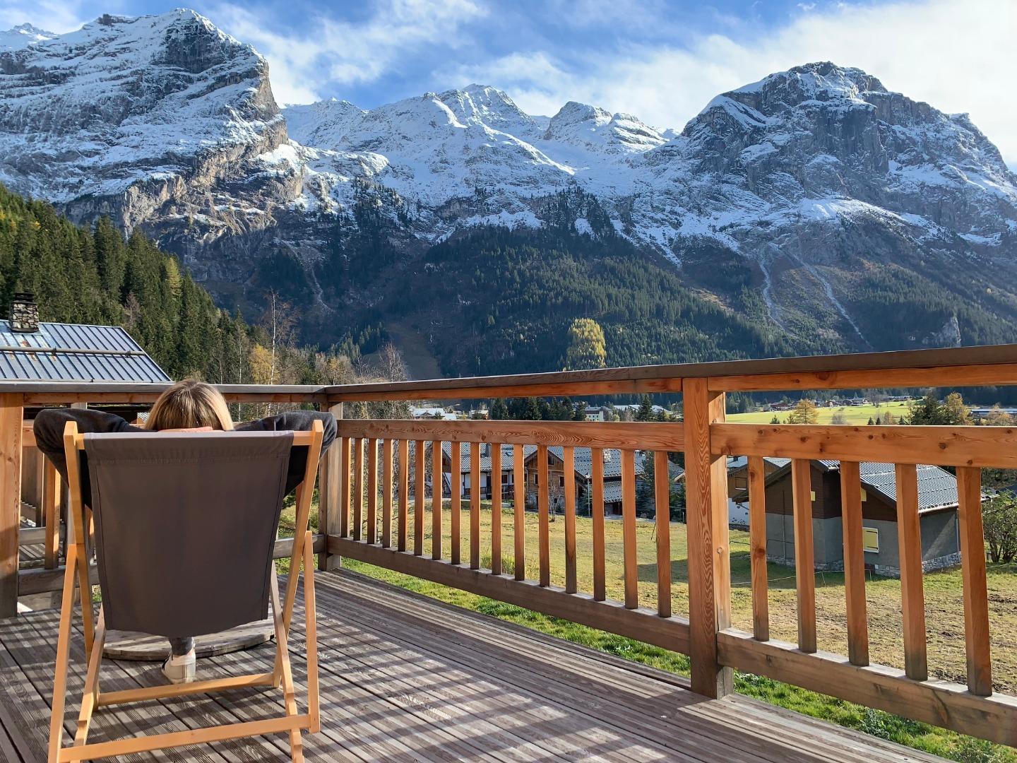 Terrasse à l'automne