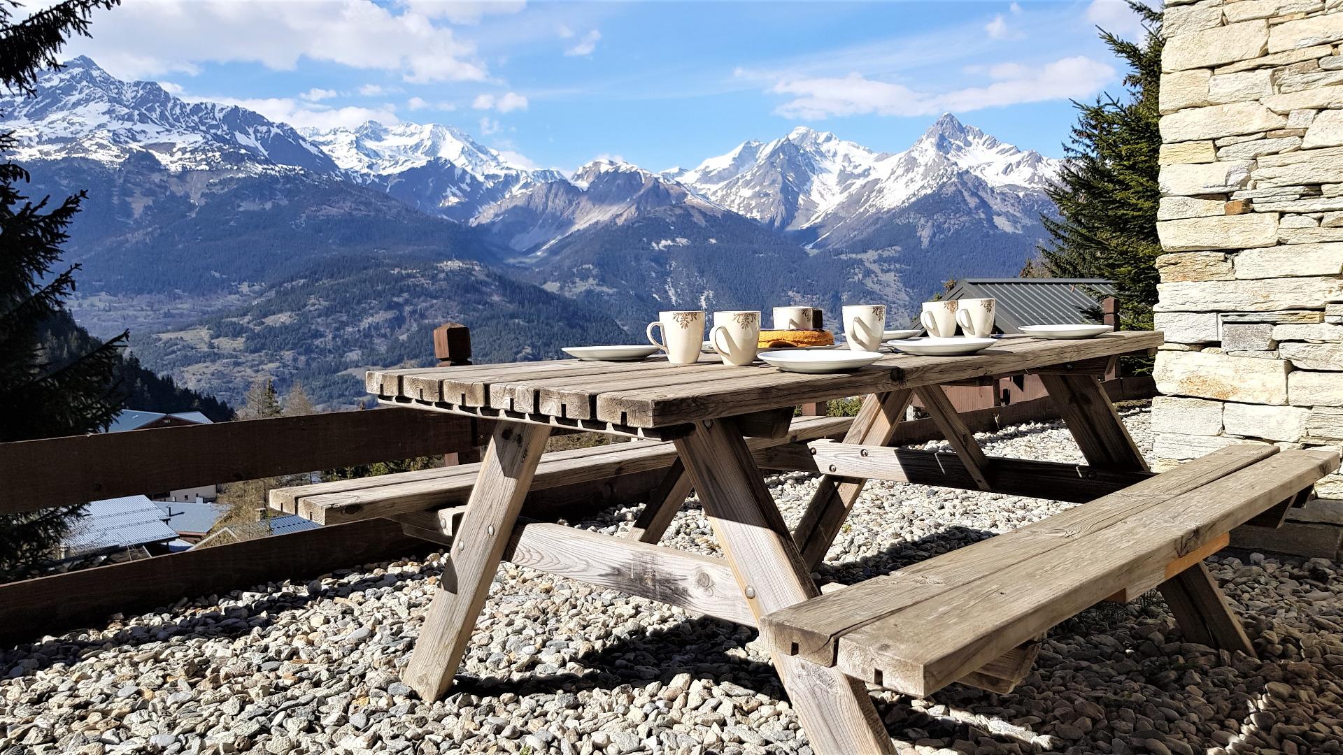 Vue à partir du chalet