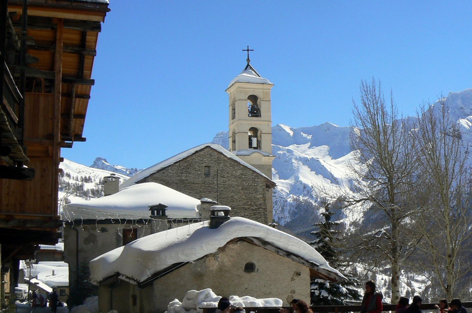 Village en hiver.