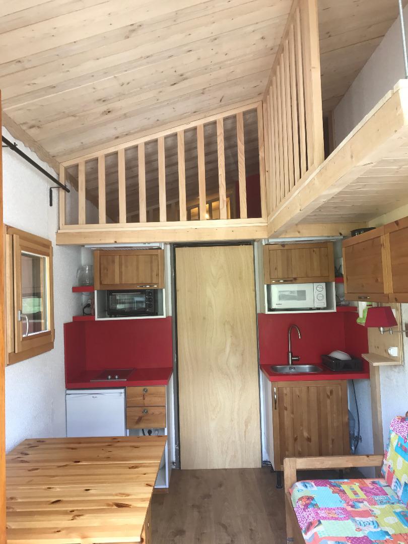 Sejour côté cuisine avec vue mezzanine 
