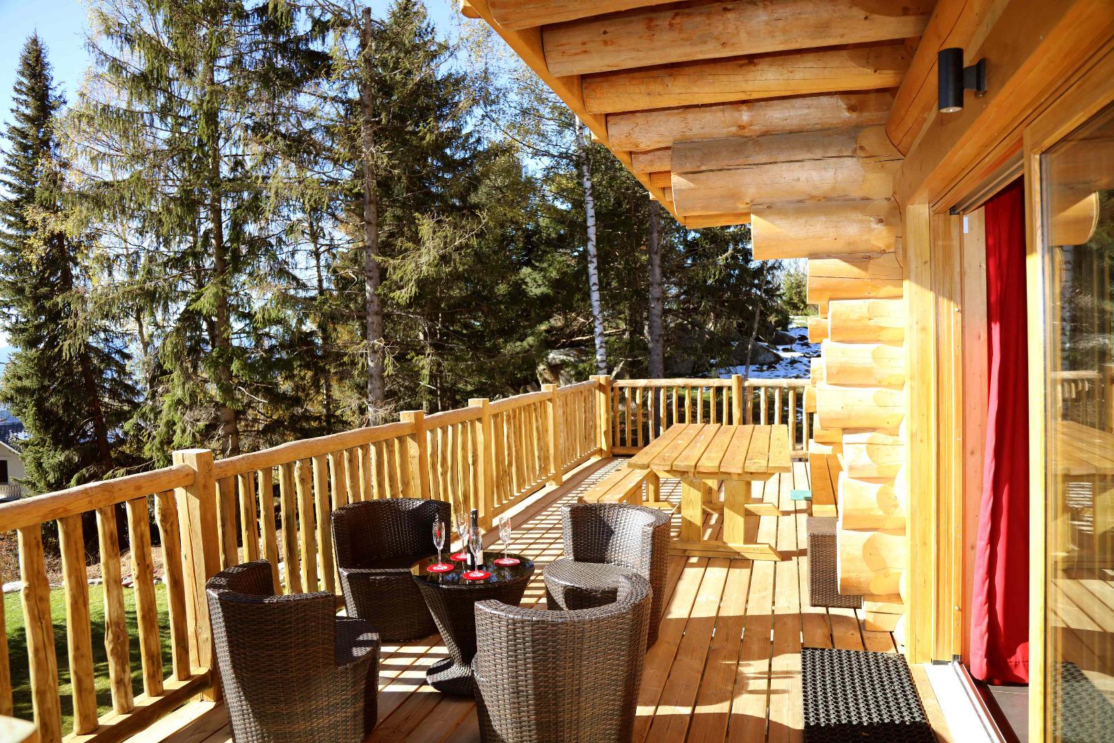 Chalet au centre de FONT-ROMEU sur terrain boisé
