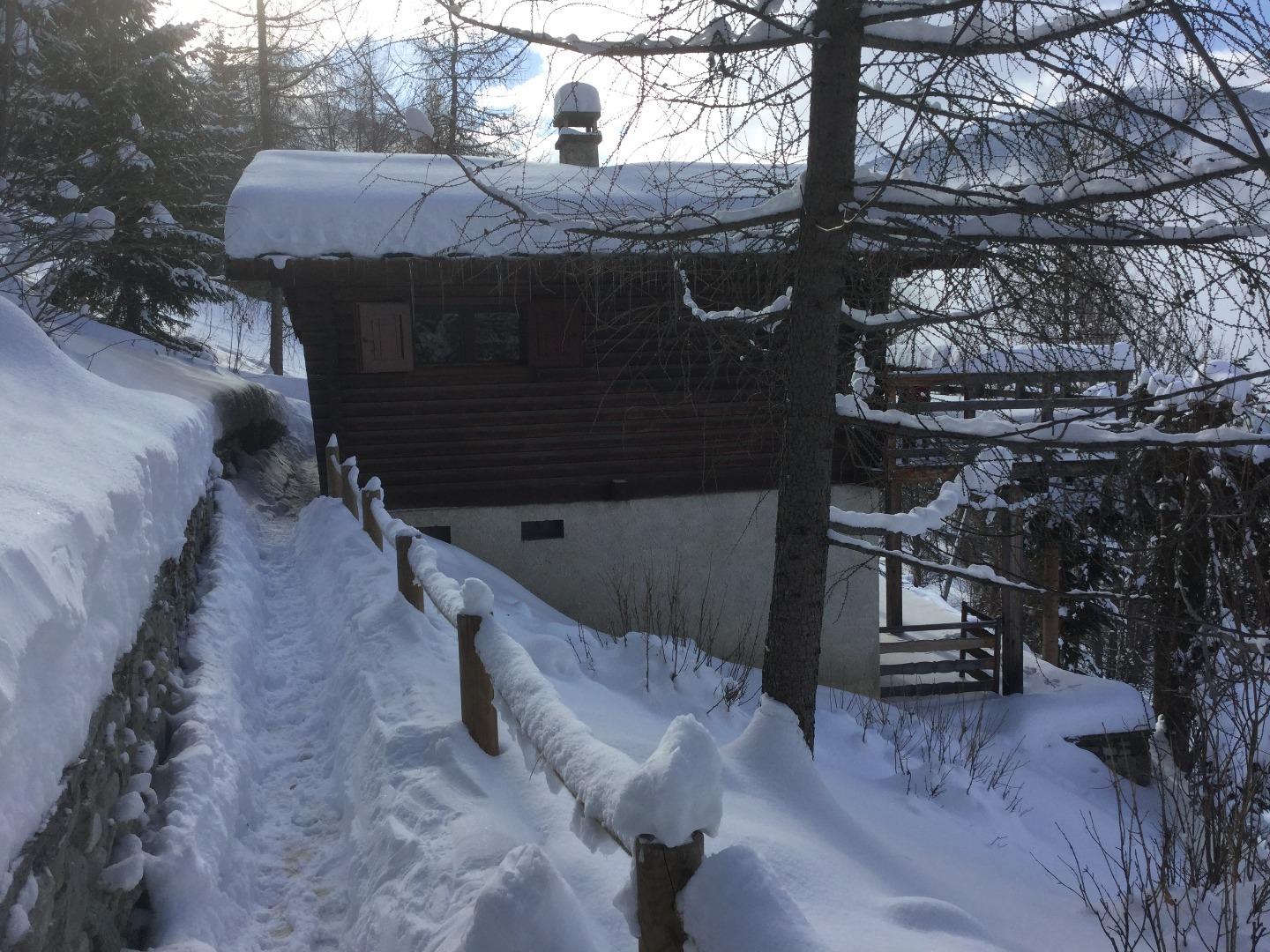 Chemin accès principal au chalet