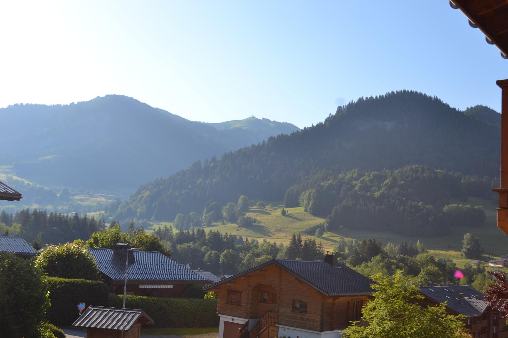 Vue de l’appartement l'été