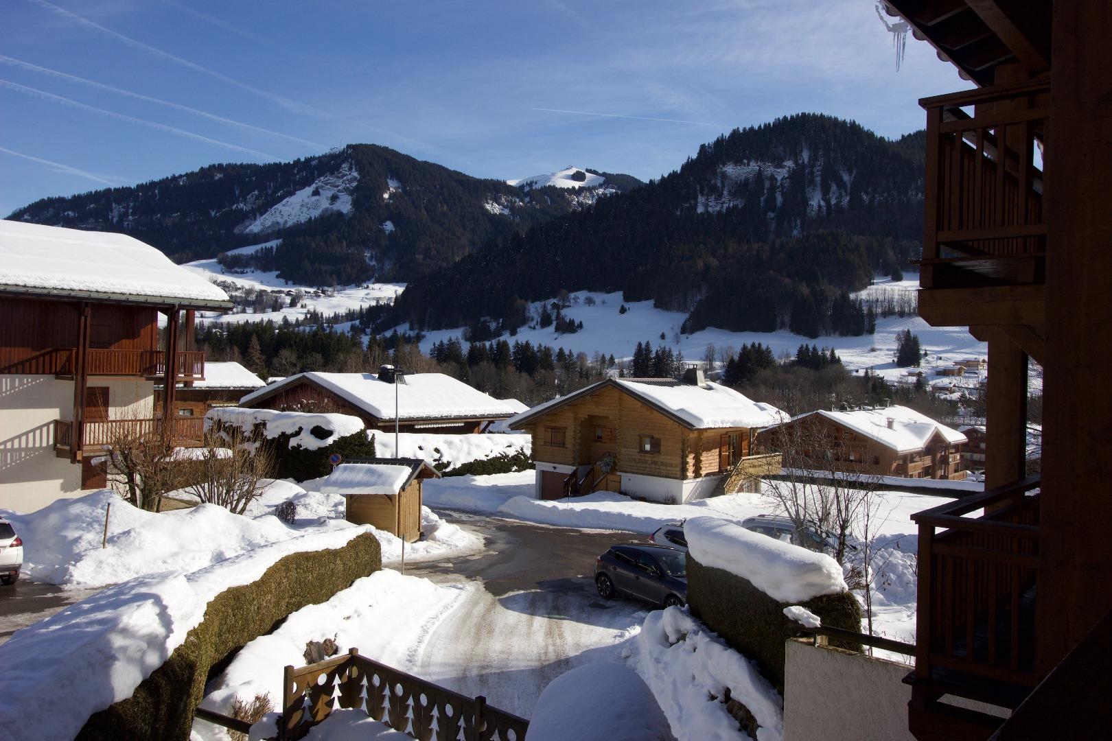 vue de l'appartement l'hiver 