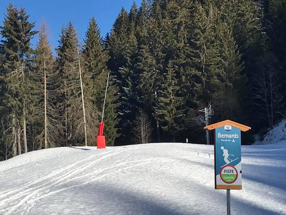 photo Novembre 2018 Piste des Bernards ( source office du tourisme Praz) 