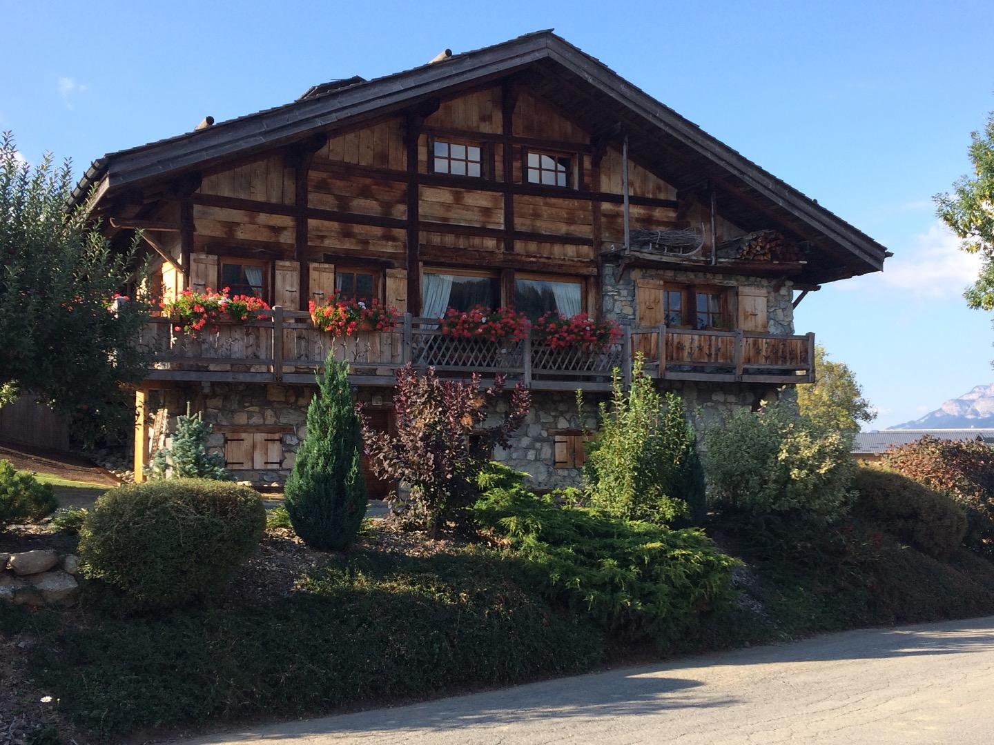 chalet face au Mont Blanc 