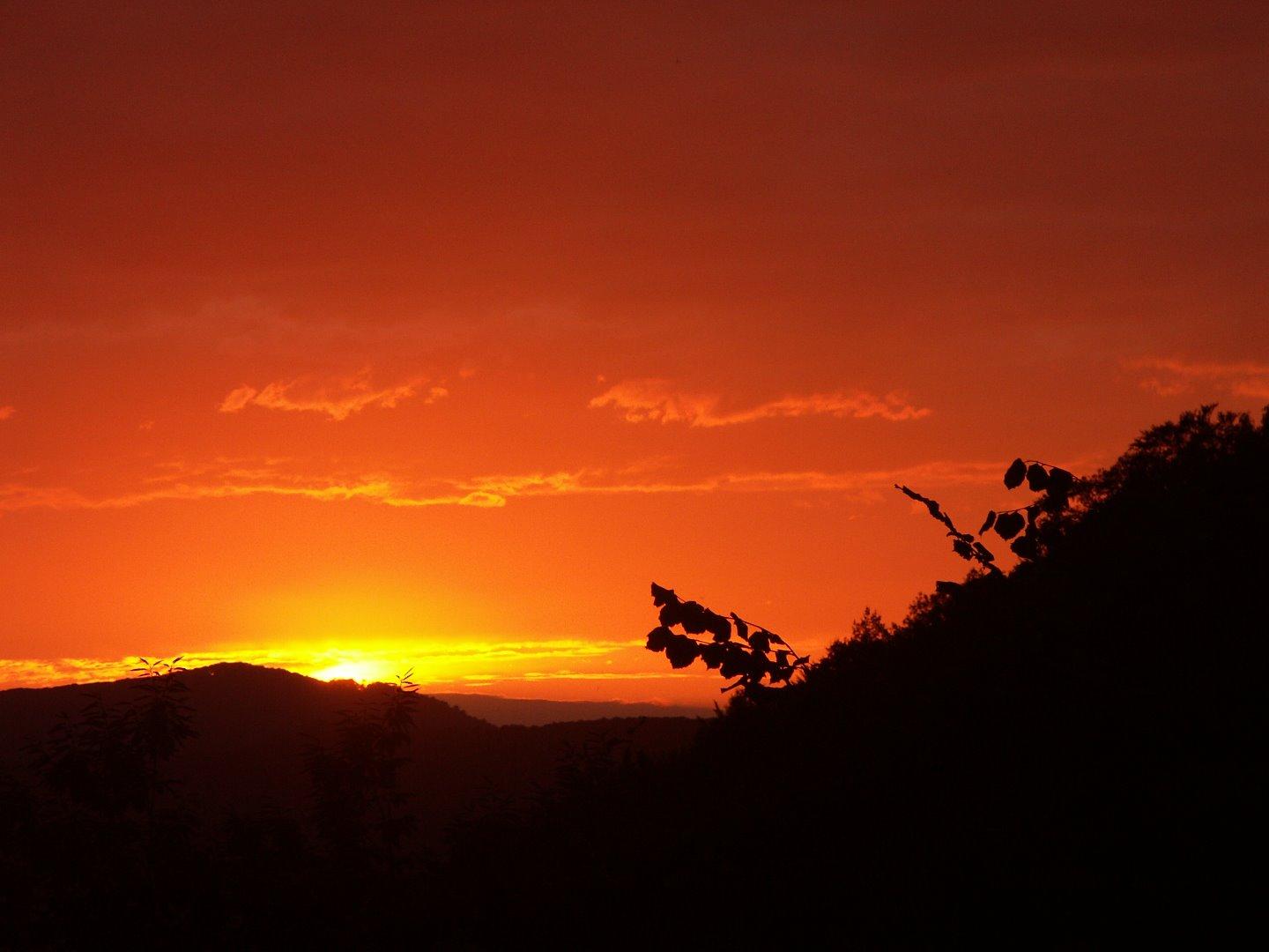 Coucher de soleil estival.