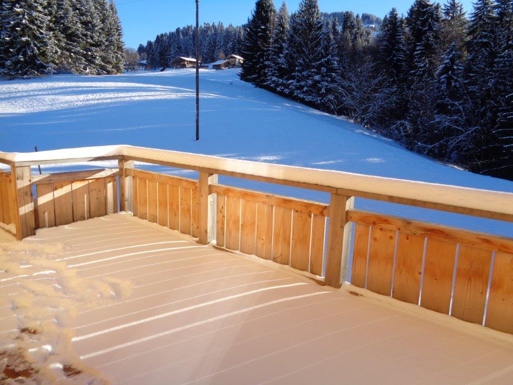 Les pâturages et juste au dessus les pistes