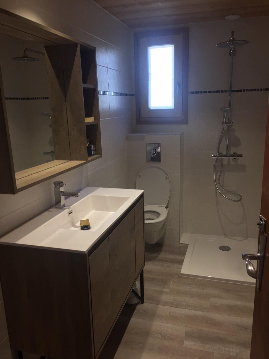 Salle de douche + WC