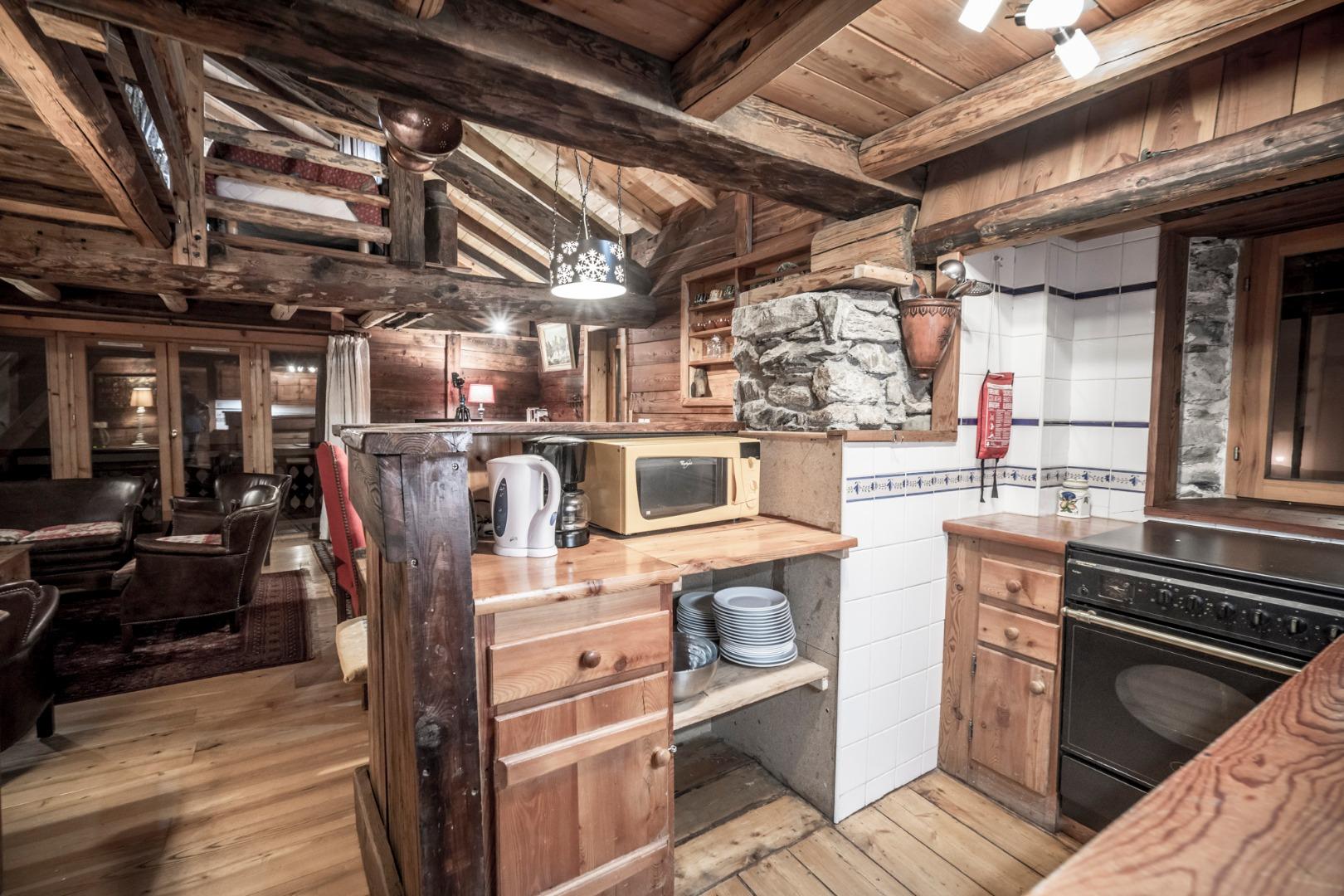 la cuisine en mélèze