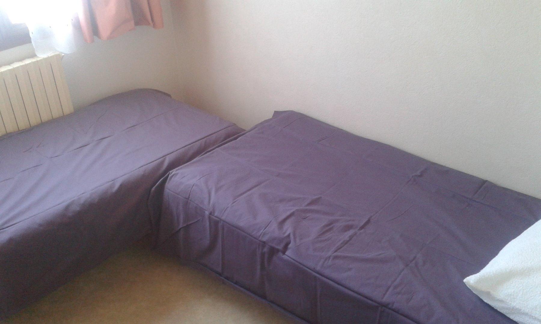 Chambre 3 : 2 lits d'une place 
