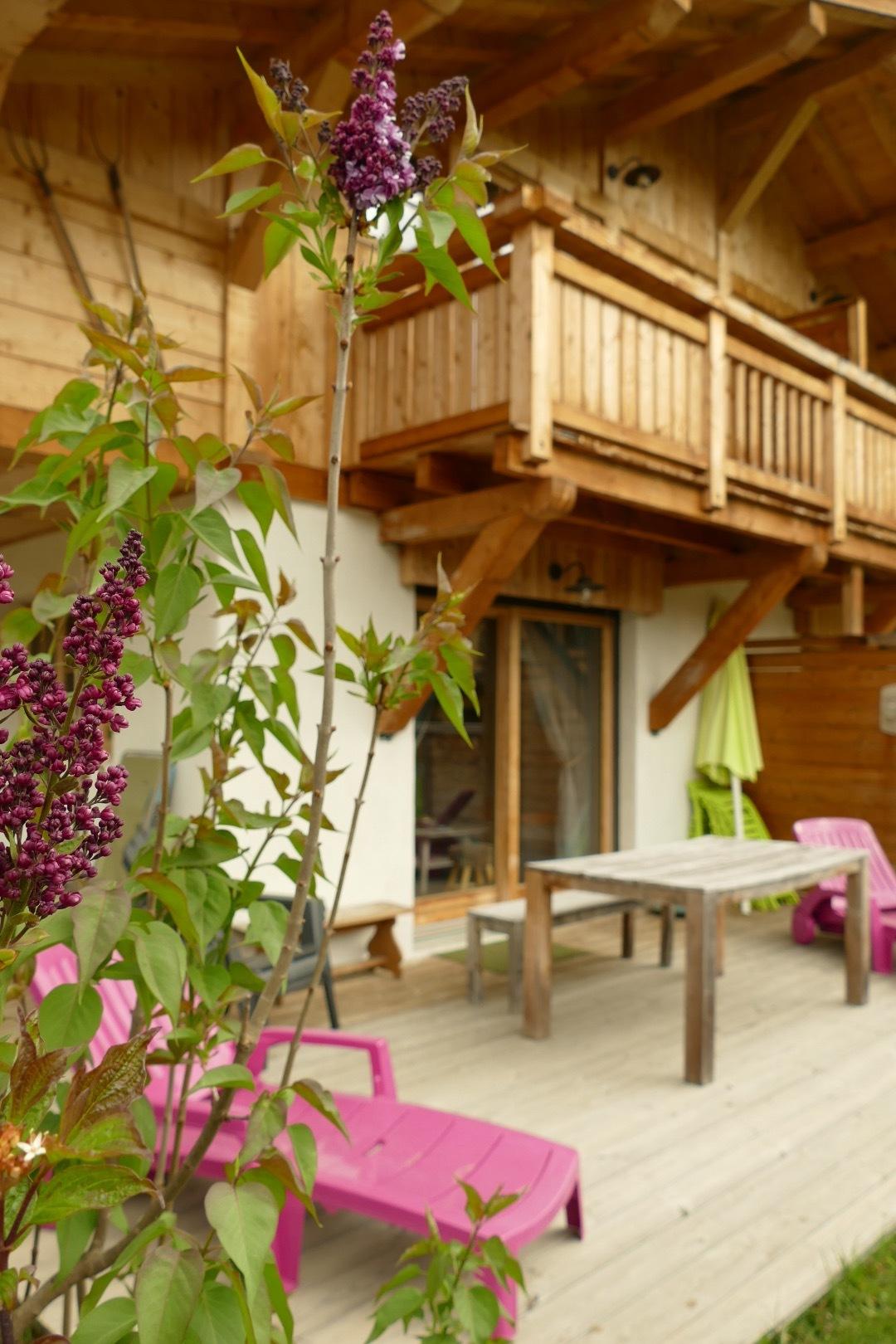 Terrasse au printemps 