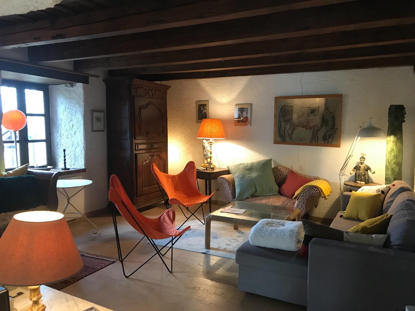 Le salon le soir