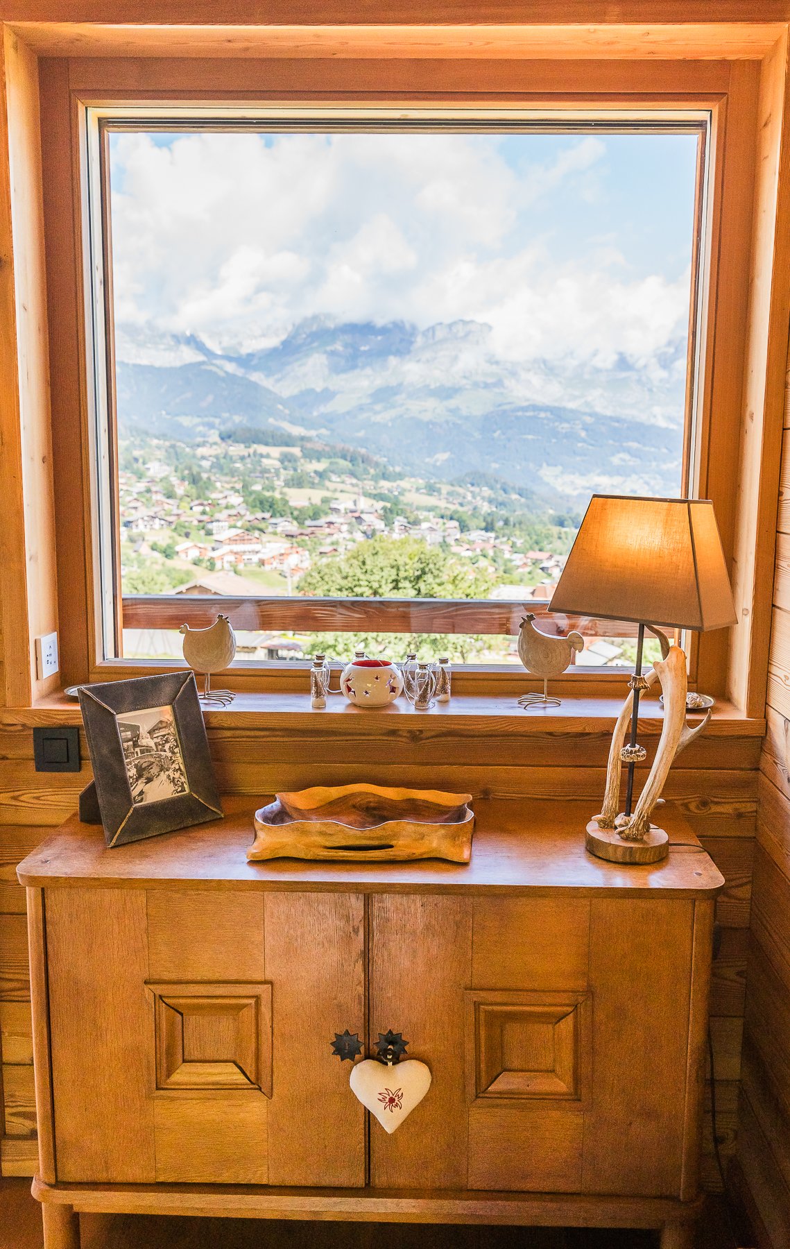 Séjour avec vue sur les Aravis
