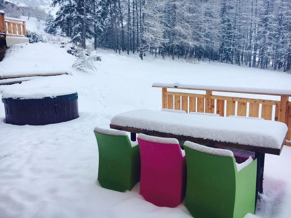 terrasse enneigée