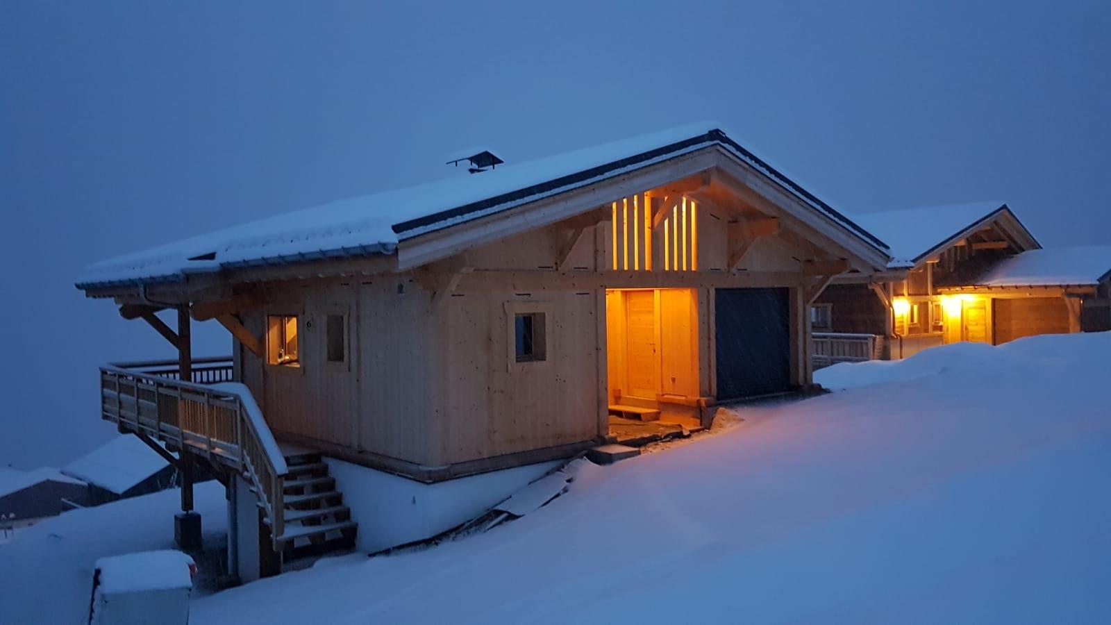 l'entrée du chalet