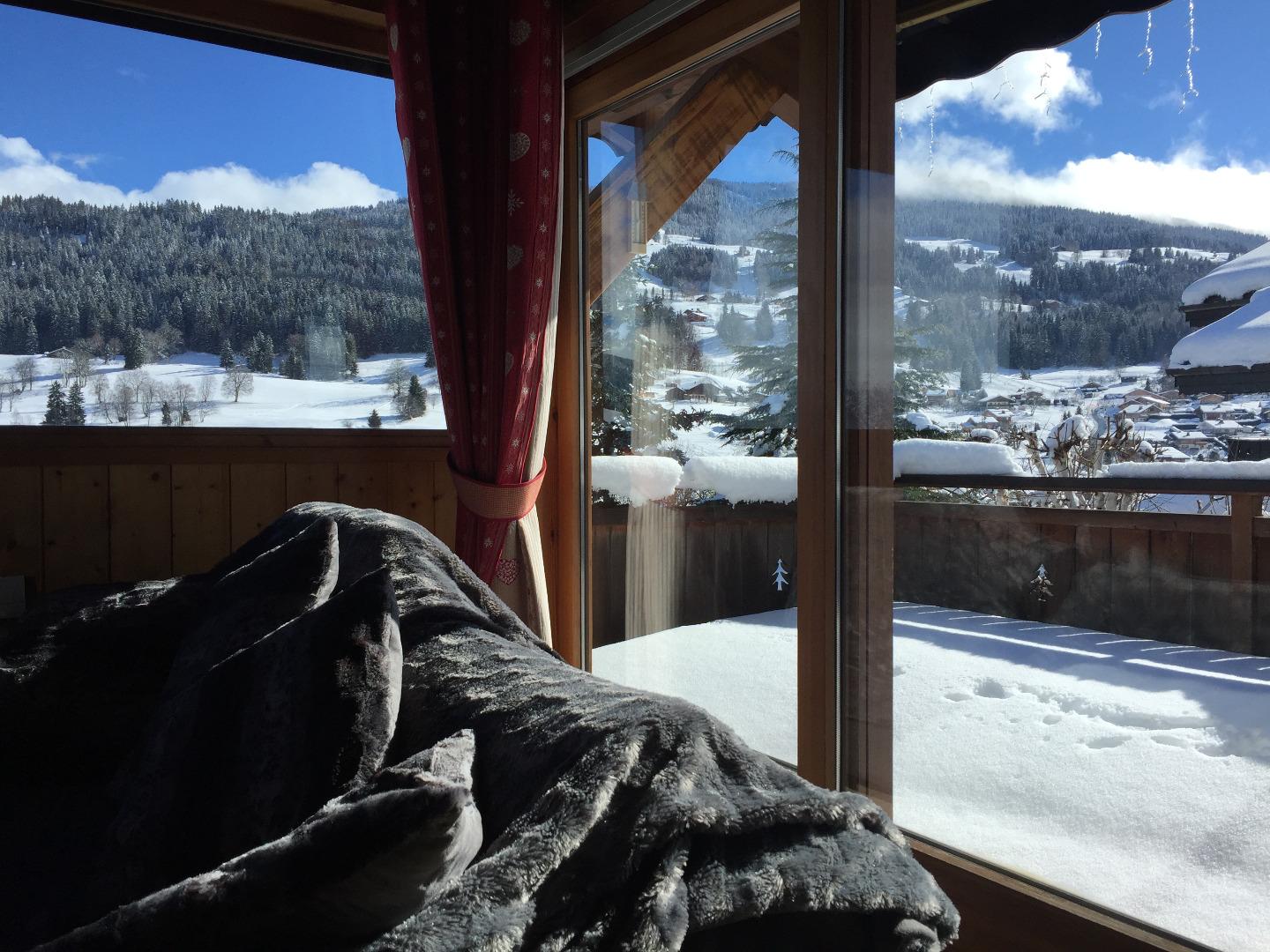 Terrasse vue sur Princesse Megeve