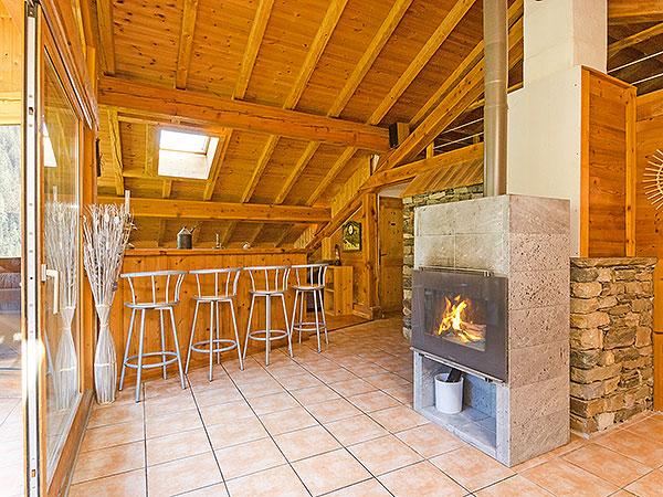 Chalet Ulysse - cheminée