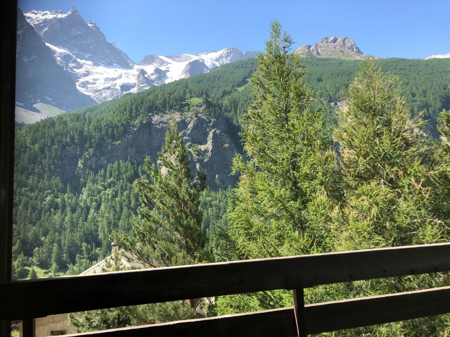 La vue depuis le grand balcon 