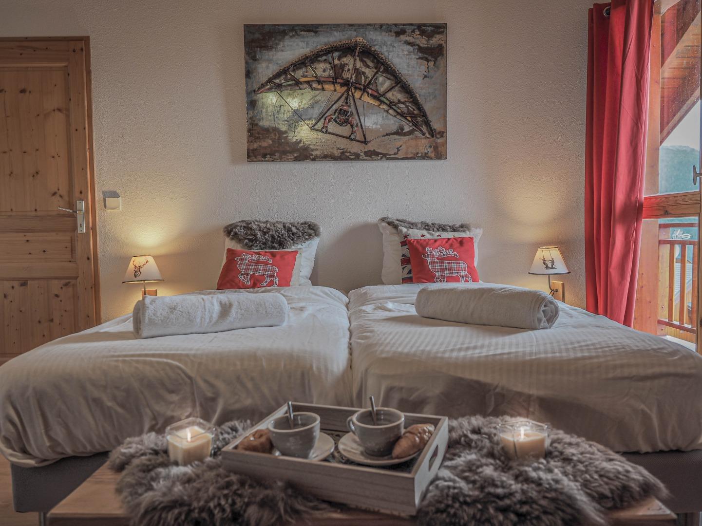 Chambre avec vue incroyable sur la vallée