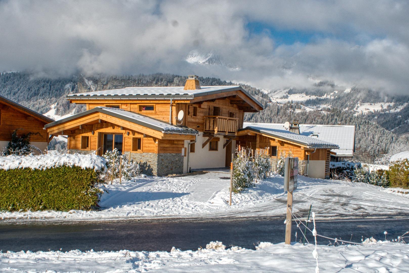 chalet l'Orignal vu des pistes
